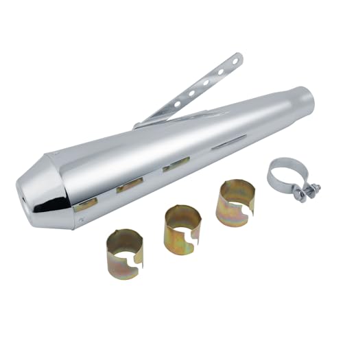 Tuyau d'échappement de moto chrome anti-rouille pour Kawasaki GT