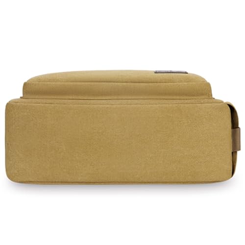 Sling Vintage Shoulder Bag for Men, Canvas, Messenger Crossbody Bag, Multi Pocket, for Travel Work Busines, 13 * 10.6in 5