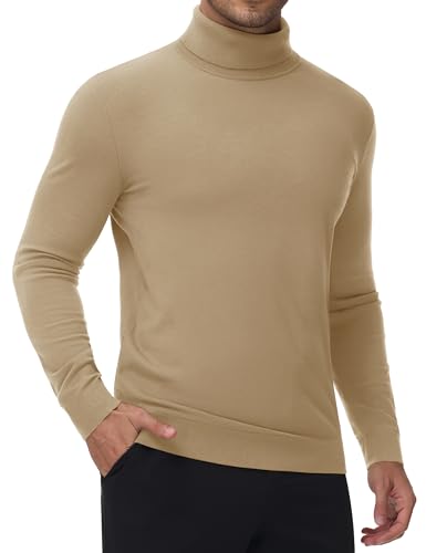 MAGNIVIT Men's Turtleneck Sweaters Slim Fit Thermal Long Sleeve Pullover Winter Lightweight Knitted Sweater for Men2