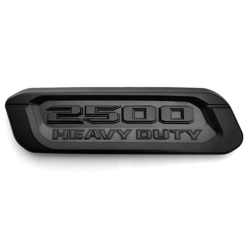 Image of 2pack OEM 2500 Heavy Duty Emblems Left Right Side Badges Hood 3D ABS Compatible with fits 2500 68632969AA 68362211AC (Black)