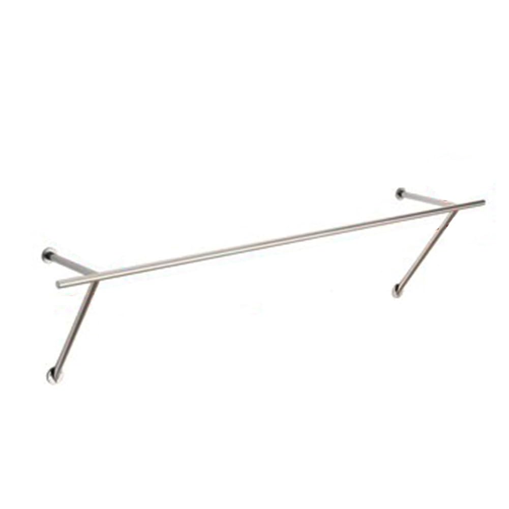 SaryEdge Wall-Mounted Metal Garment Rack, Industrial Pipe Clothing Retail Display Clothes Rod for Clothes, Organizer,Silver-b-100cm,Silver-c,Silver-c