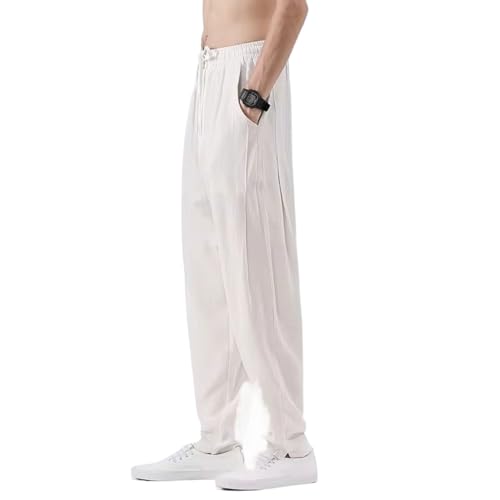 Pantalon de plage homme en coton et lin idéal pour vos terrasses et vacances d'été
