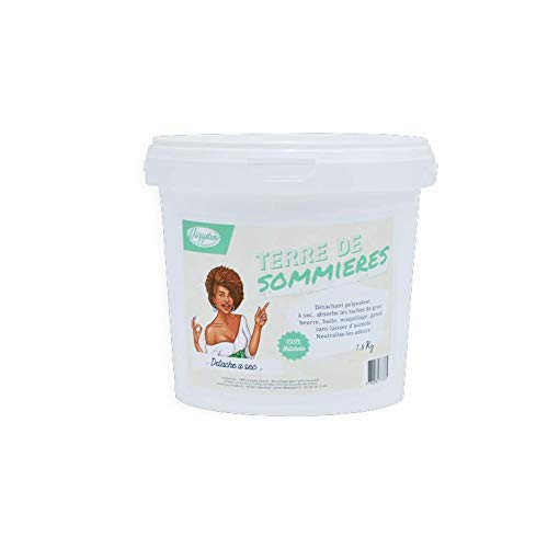Terre de Sommières en seau de 1,6Kg - Haute qualité dabsorption - Guide d'utilisation offert !