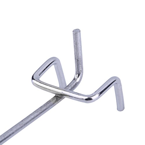 Set di 40 ganci da parete con fori, in metallo