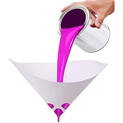 GUISHANLI Papel de Filtro de Pintura, Embudo de Taza de colado purificador desechable, Filtro de Pintura de Malla 100, Papel de micras de Nailon cónico, 10/20/30/50 Uds. (Color : 50Pcs)