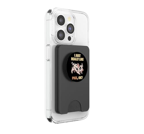 PopSockets PopWallet Pietrain Pig para evitar caídas y olvidar la cartera 4