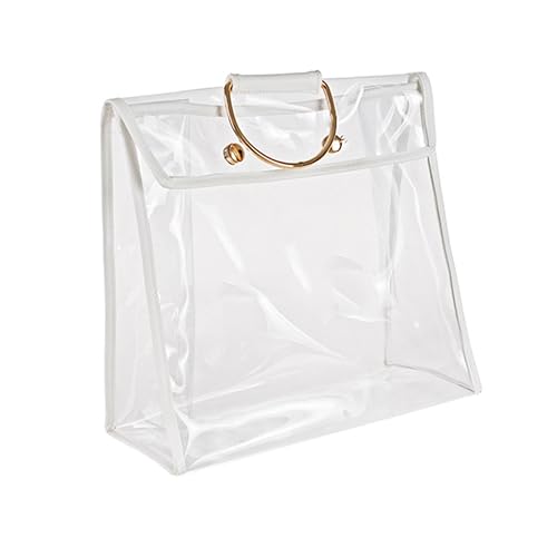 FOMIYES Clear Handbag Organizer with Hook Transparent Bag Protector for Women Stylish Purse Holder Versatile Storage for Accessories and Closet Organization