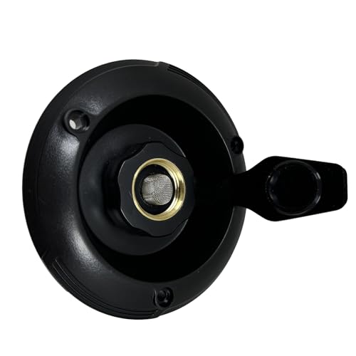 Image of RV Water Inlet Connection, City Water Fill Inlet, Flange Brass with Check Valve, RV Water Hose Connector Water Fill Flange City Water Hookup for RV (Dimensions: 87mm)