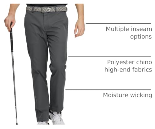 Image of M MAELREG Golf Pants Men Quick Dry - 30 inch /32 inch /34 inch Stretch Lightweight 5 Pockets Water-Resistant Casual Mens Dress Pants