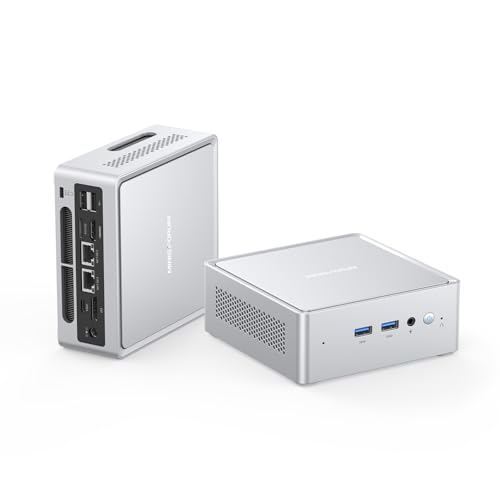 Image of MINISFORUM NAB8 Plus Mini PC Core i7-12800H(14C /20T,up to 4.8Ghz) 16G RAM 1TB SSD Desktop Computer, 1xHDMI2.1 TMDS|1xDP1.4|1xUSB4 Video Outputs, 2x2.5G LAN /WiFi6E /BT5.3 /4xUSB Iris Xe Graphics Micro PC