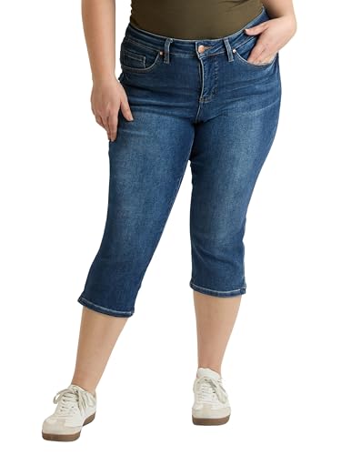 Royalty For Me Womens Women's Plus Premium Stretch Essential Capri, Xc121860