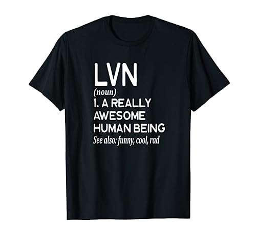 Enfermera LVN Definición Divertida Enfermera Profesional Licenciada Camiseta