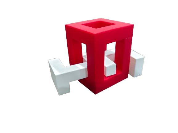 Shirpav® Identical Twins Puzzle | Brain Teaser Challenging Puzzle | Best Gift Idea - KM 3D Creation - 1301 (Red & White) (B0CNW88D6P) Amazon Price History, Amazon Price Tracker