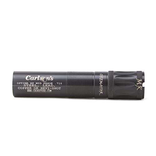Carlsons Choke Tubes 12 Gauge for Beretta Optima HP [ Mid Range | 0.718 Diameter ] Blued Steel | Cremator Non-Ported Waterfowl Choke Tube | Made in USA