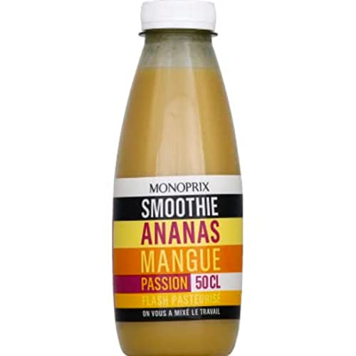 Monoprix Smoothie ananas mangue passion - La bouteille de 50 cl