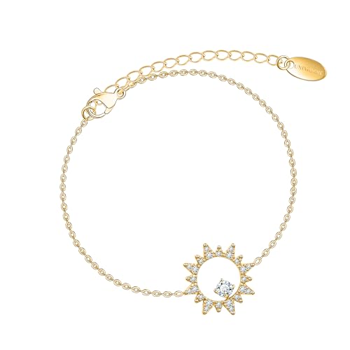 Bracelet soleil acier inoxydable doré le cadeau idéal pour femme