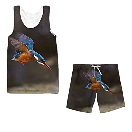 Ensemble de vêtements de sport décontractés keusyoi imprimé animal 3D ultra réaliste L