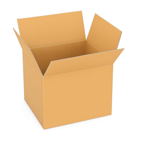 Image of BonKaso 3 Ply Corrugated Boxes for Packaging | 7 inchx7 inchx7 inch (Pack of 100) | Brown Cardboard Packing Boxes for Shipping, Moving & Storage | Carton Boxes for Courier & Goods Transportation
