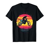 Motocross Dirtbike Racing Sunset Dirtbike Biker Camiseta