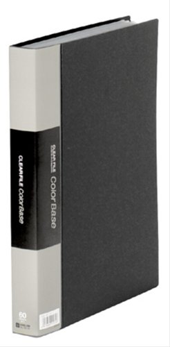 キングジム クリアファイル カラーベース トリプル 60ポケット A4タテ 黒 132-3C-BK