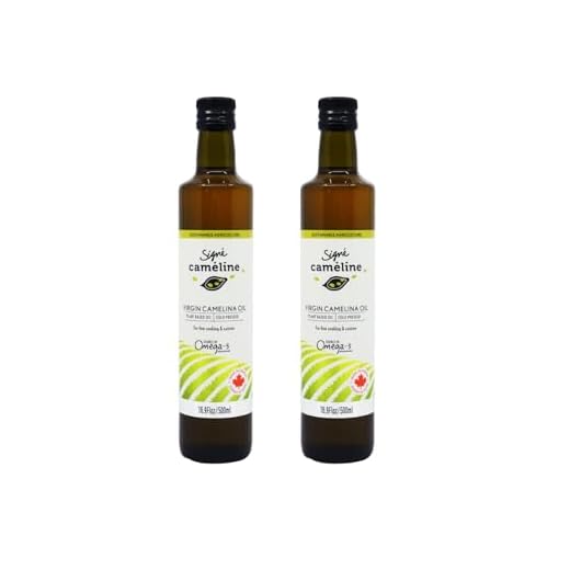 Signé caméline. Aceite de Camelina, 2 x 500 ml. Tanto para la cocina como para la alta cocina. punto de humo de 246°C. Sustituto del aceite de oliva. Hecho en Canadá