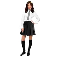 Girls Skirts Girls School Skirts Ladies Skirt Drop Waist All Round Pleated Skirt Black Grey Navy (as8, Numeric, Numeric_16, Regular, Regular, Black)