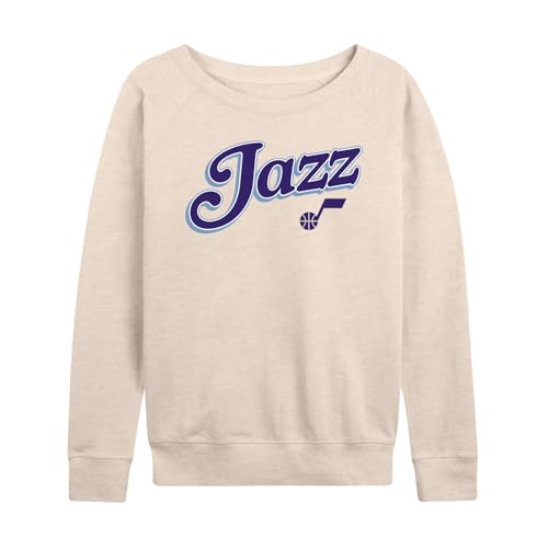 Junk Food NBA - Utah Jazz - Flyer - Officially Licensed Women's Lightweight French Terry Pullover