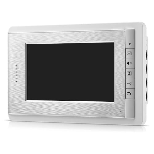 Image of 7 Inch Color LCD Screen 4-Wires Wired Monitor for Video Intercom Doorbell System, Support Monitoring, Unlock, Dual Way Door Intercom