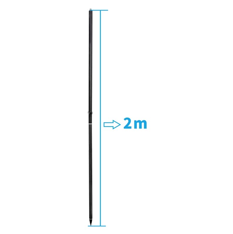 Varilla antena GPS Bastón para carbono 2m para topógrafos, medidas Varilla GNSS