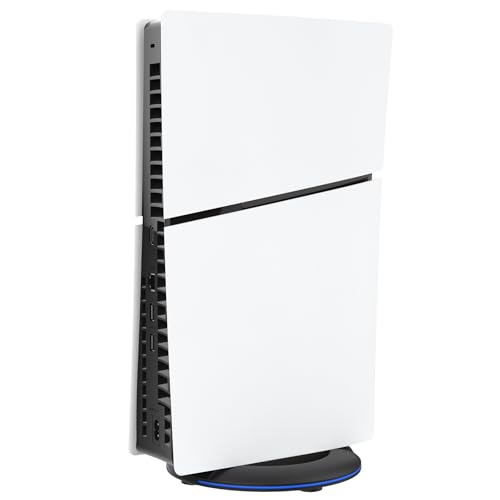 KUIDAMOS KUIDAMOS Konsole Pro Slim Podstawa Pionowa System Chłodzenia o Wysokiej Stabilności do Zorganizowanej Rozgrywki, Antypoślizgowa Podstawa do Intensywnej Rozgrywki, Czarny ABS 6,5 X 6,5 X