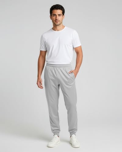 Image of Real Essentials 3 Pack: Men's Active Athletic Casual Jogger Sweatpants with Pockets