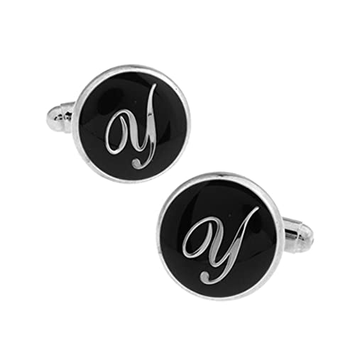 Mancornas para camisa para hombre Daesar estilo letra Y negro miniatura 1