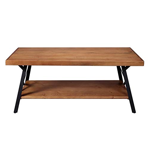 LGXXYF 43'' Metal Legs Rustic Natural Wood Coffee Table LGXXYF 43'' Metal Legs Rustic Natural Wood Coffee Table