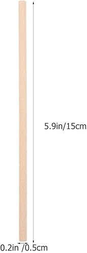 Miniatura 2 de Zerodeko 50 palitos de ritmo de percusión, instrumentos musicales de madera para música y ritmo, juguete de percusión de madera natural