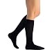 EvoNation Women's USA Made Travel Graduated Compression Socks 8-15 mmHg Mild Pressure Medical Quality Ladies Knee High Support Stockings Hose - Best Comfort Fit, Circulation (Large, Black)