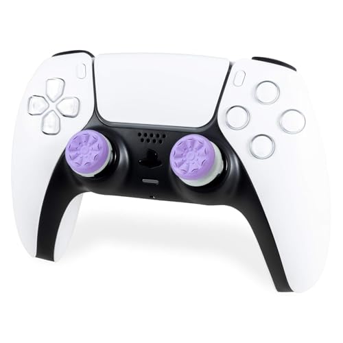 Image of FPS Freek Galaxy for PlayStation 4 (PS4) and PlayStation 5 (PS5) | Performance Thumbsticks | 1 High-Rise, 1 Mid-Rise (Purple)