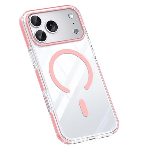 Coque iPhone 17 transparente rose qui ne jaunit pas au soleil