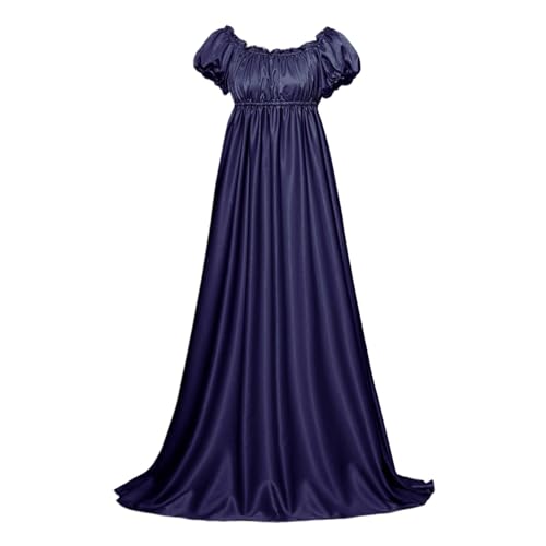 Robe médiévale pour femmes avec corset bleu en taille L idéal grande fête