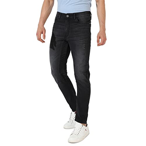 Image of Campus Sutra Men's Mid Rise Regular Fit Jeans