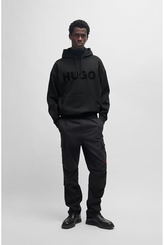HUGO mens Tonal Logo Hooded Sweatshirt2