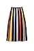 Great Jones Rent the Runway Pre-Loved Multi Striped Knit Skirt, Black, Small