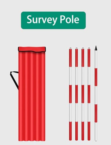 Poste de inspección de aluminio para marcado de construcción de sitio de 200cm 7