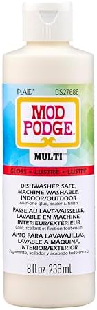 Mod Podge Gloss Multi-Surface All-in-One Glue, Sealer, and Finish, Perfect for Indoor and Outdoor Arts and Crafts Projects, CS27686
