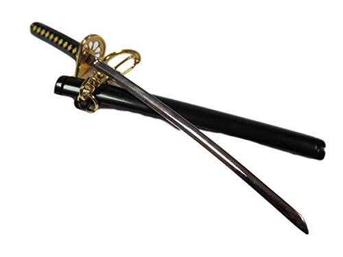 Fat-catz-copy-catz Collectable Portachiavi replica mens ragazzi solido scala metallo modello ninja lama samurai spada e guaina apribottiglie
