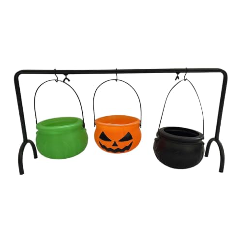 Caldero Halloween para servir dulces en mesas de buffet y bodas 2