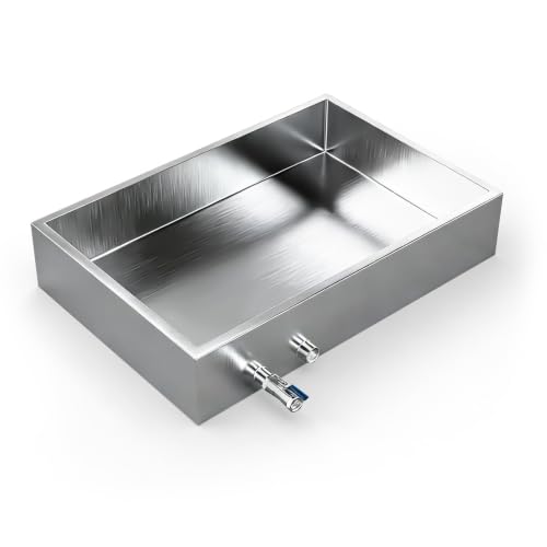 Image of Marada Maple Syrup Evaporator Pan with Dual Interface Steam Table Pan,304 Stainless Jam Food Chafing for Home, Outdoor, Cooking (30 inchL x 20 inchW x 6 inchH)