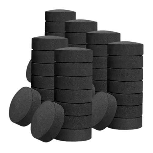 INOOMP Carbón Vegetal para Parrilla De Chimenea 70 Pastillas De Carbón para Asar Adecuado para Camping y Encendido Rápido y Multifuncional