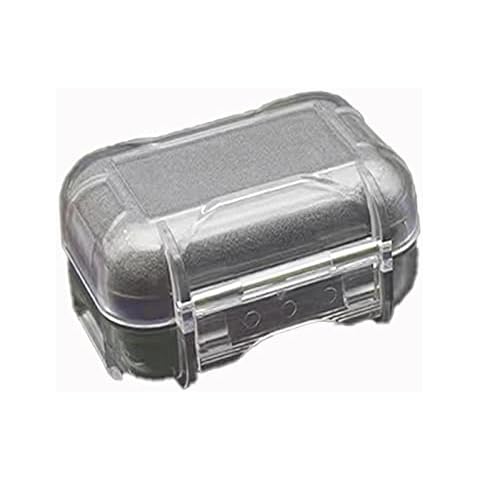 FEDAI ABS Resin Hard Storage Box Multifunction Protective Case for Earphone, Earbud, in-Ear Monitor Eartip(Transparent) Cover