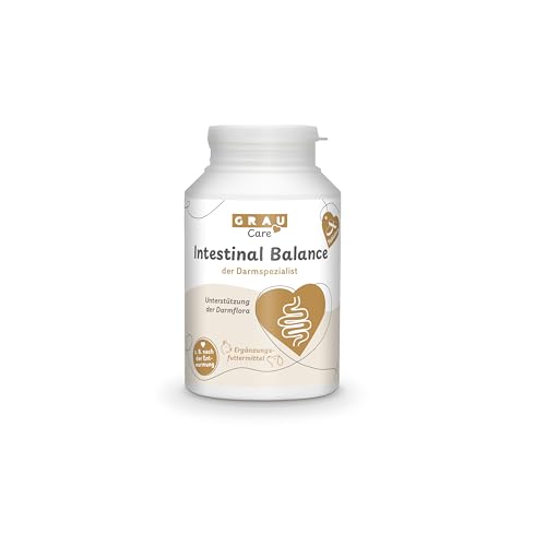 GRAU - das Original - Intestinal Plus Tabletten, für den Wiederaufbau der Darmflora, mit wichtigen Probiotikas und Darmbakterien, 1er Pack (1 x 120 Stück), Ergänzungsfuttermittel für Hunde und Katzen