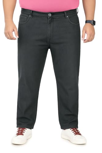 Image of Pluss Tribe - Plus Size Jeans for Men - Denim Jeans - Ideal for Casual, Office Available Sizes : 40 to 52